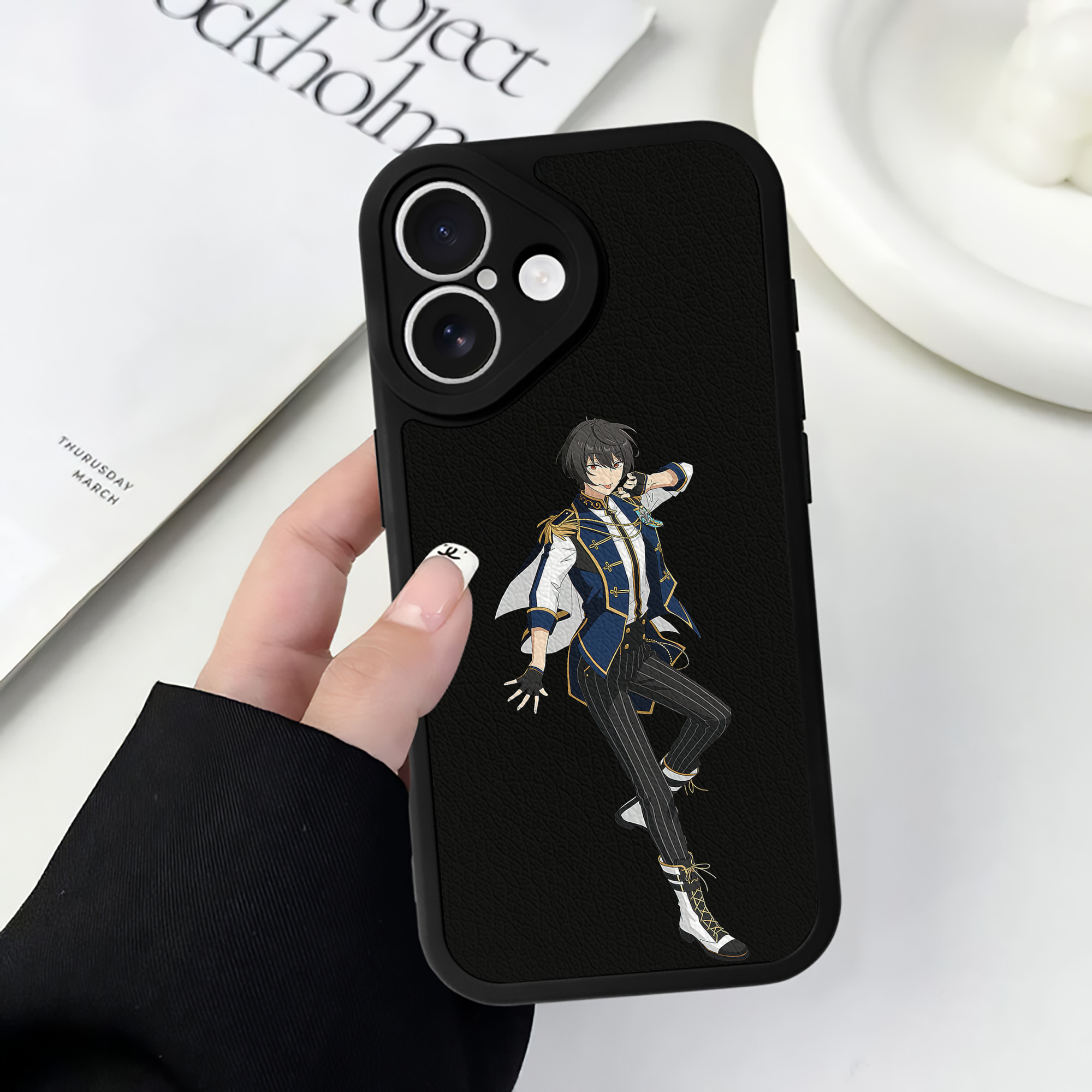 （画像用） あんさんぶるスターズ! Ensemble Stars 【iPhone 16シリーズ対応】シリコンスマホケース（レザー調） 材質：シリコン